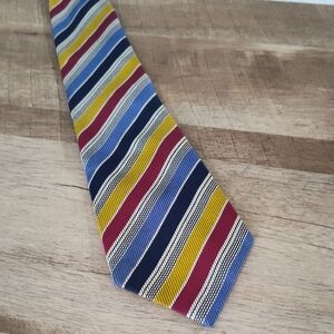 Turnbull & Asser Red and Blue Silk Tie